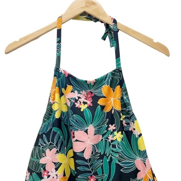 Old Navy Hibiscus Print Plus Size Halter Tie One Piece Swimsuit Plus Size 2X - Picture 5 of 12